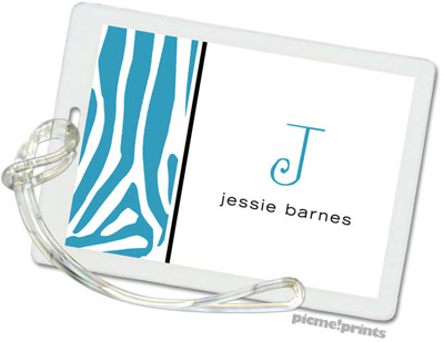 Luggage/ID Tags by PicMe Prints (Zany Zebra Peacock) Luggage/ID Tags by PicMe Prints (Zany Zebra Peacock)