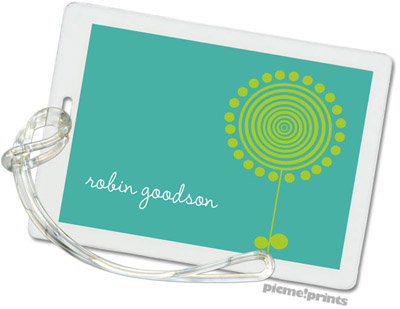 Luggage/ID Tags by PicMe Prints (Lollies Turquoise)