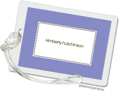 Luggage/ID Tags by PicMe Prints (Tiny Beads Periwinkle - Rectangle) Luggage/ID Tags by PicMe Prints (Tiny Beads Periwinkle - Rectangle)