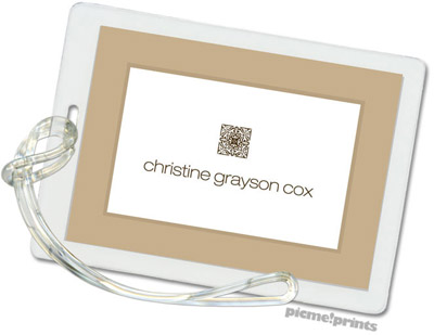 Luggage/ID Tags by PicMe Prints (Seaglass Tan - Rectangle) Luggage/ID Tags by PicMe Prints (Seaglass Tan - Rectangle)