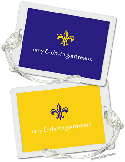 Luggage/ID Tags by PicMe Prints (Solid Purple/Sunshine) Luggage/ID Tags by PicMe Prints (Solid Purple/Sunshine)
