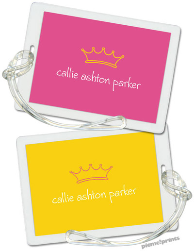 Luggage/ID Tags by PicMe Prints (Solid Bubblegum/Sunshine) Luggage/ID Tags by PicMe Prints (Solid Bubblegum/Sunshine)