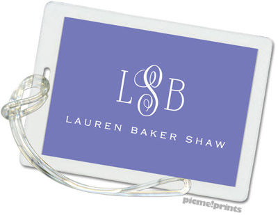 Luggage/ID Tags by PicMe Prints (Solid Periwinkle/Periwinkle)