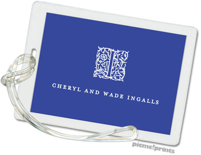 Luggage/ID Tags by PicMe Prints (Solid Cobalt/Cobalt) Luggage/ID Tags by PicMe Prints (Solid Cobalt/Cobalt)