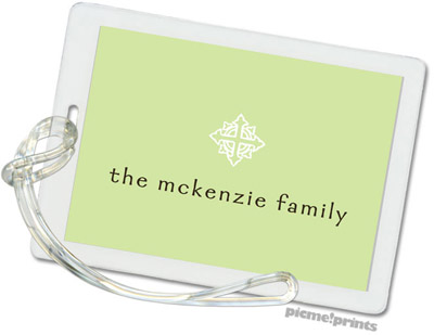 Luggage/ID Tags by PicMe Prints (Solid Spring Green/Spring Green)