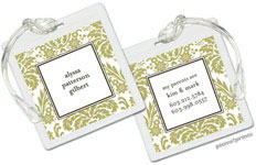 Luggage/ID Tags by PicMe Prints (Damask Moss)