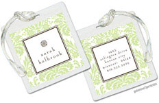 Luggage/ID Tags by PicMe Prints (Damask Spring Green)