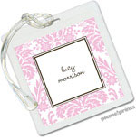 Luggage/ID Tags by PicMe Prints (Damask Pink)