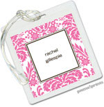 Luggage/ID Tags by PicMe Prints (Damask Bubblegum)