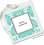 Luggage/ID Tags by PicMe Prints (Damask Turquoise)