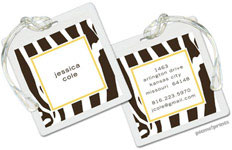 Luggage/ID Tags by PicMe Prints (Contemporary Zebra Wheat)