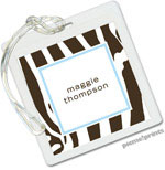 Luggage/ID Tags by PicMe Prints (Contemporary Zebra Powder)
