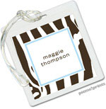 PicMe Prints - Luggage/ID Tags - Contemporary Zebra Powder