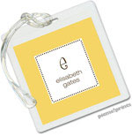 PicMe Prints - Luggage/ID Tags - Tiny Beads Wheat (Square)