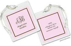 PicMe Prints - Luggage/ID Tags - Fine Lines Baby Pink