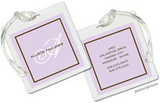 Luggage/ID Tags by PicMe Prints (Fine Lines Lavender)