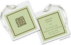 Luggage/ID Tags by PicMe Prints (Fine Lines Sage)