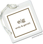 Luggage/ID Tags by PicMe Prints (Fine Lines White)