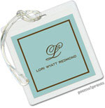 PicMe Prints - Luggage/ID Tags - Fine Lines Robin's Egg