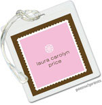 PicMe Prints - Luggage/ID Tags - Scalloped Border Pink