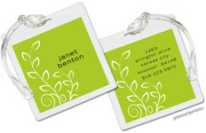 PicMe Prints - Luggage/ID Tags - Trailing Vine Chartreuse