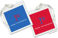 PicMe Prints - Luggage/ID Tags - Solid Ocean/Cherry