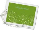 Luggage/ID Tags by PicMe Prints (Dandelions White on Cilantro)