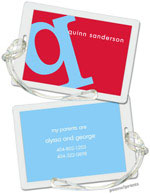 Luggage/ID Tags by PicMe Prints (Alphabet Sky on Cherry)