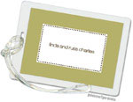 PicMe Prints - Luggage/ID Tags - Tiny Beads Moss (Rectangle)