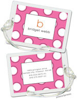 PicMe Prints - Luggage/ID Tags - Big Ol' Dots Bubblegum