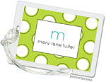 Luggage/ID Tags by PicMe Prints (Big Ol' Dots Chartreuse)