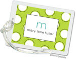 PicMe Prints - Luggage/ID Tags - Big Ol' Dots Chartreuse