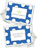 Luggage/ID Tags by PicMe Prints (Big Ol' Dots Ocean)