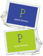 PicMe Prints - Luggage/ID Tags - Solid Cobalt/Chartreuse