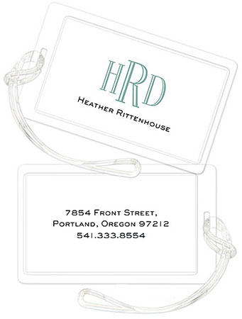 Luggage Tags/ID Tags by Stacy Claire Boyd - Clean & Simple Luggage Tags/ID Tags by Stacy Claire Boyd - Clean & Simple