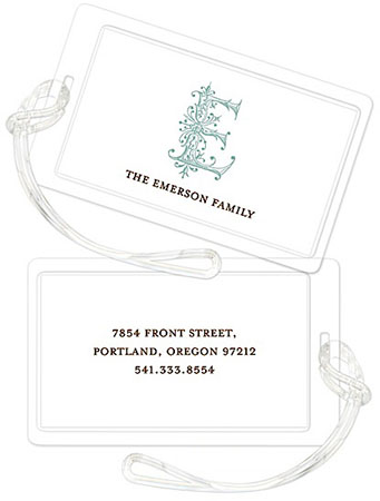 Luggage Tags/ID Tags by Stacy Claire Boyd - Clean & Simple Luggage Tags/ID Tags by Stacy Claire Boyd - Clean & Simple