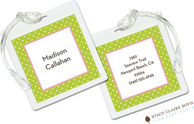 Luggage Tags/ID Tags by Stacy Claire Boyd - Youre Invited Pink Luggage Tags/ID Tags by Stacy Claire Boyd - Youre Invited Pink