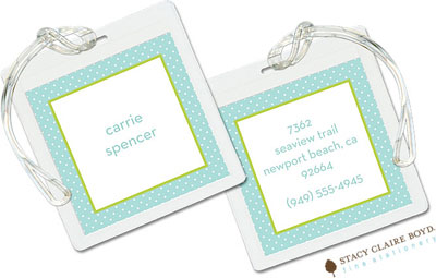 Luggage Tags/ID Tags by Stacy Claire Boyd - Spa Girl Luggage Tags/ID Tags by Stacy Claire Boyd - Spa Girl