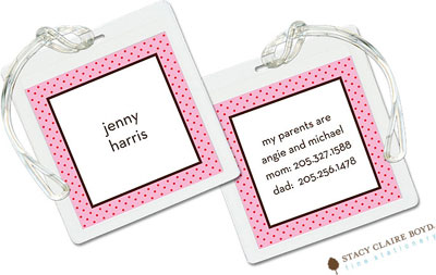 Luggage Tags/ID Tags by Stacy Claire Boyd - Here's The Scoop Luggage Tags/ID Tags by Stacy Claire Boyd - Here's The Scoop