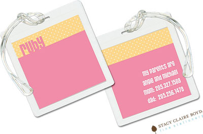 Luggage Tags/ID Tags by Stacy Claire Boyd - Party Girl Luggage Tags/ID Tags by Stacy Claire Boyd - Party Girl