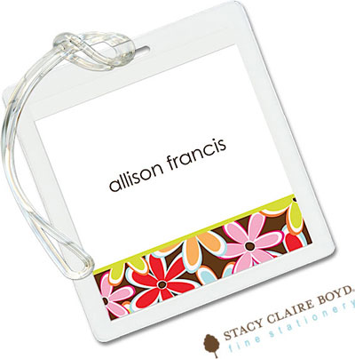 Luggage Tags/ID Tags by Stacy Claire Boyd - Flower Wow Luggage Tags/ID Tags by Stacy Claire Boyd - Flower Wow