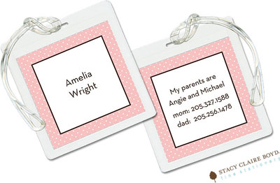 Luggage Tags/ID Tags by Stacy Claire Boyd - Amelias Party Luggage Tags/ID Tags by Stacy Claire Boyd - Amelias Party