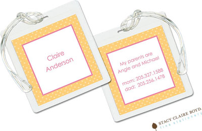 Luggage Tags/ID Tags by Stacy Claire Boyd - My Slumber Party Luggage Tags/ID Tags by Stacy Claire Boyd - My Slumber Party