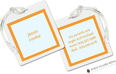 Luggage Tags/ID Tags by Stacy Claire Boyd - Pooch With Presents Luggage Tags/ID Tags by Stacy Claire Boyd - Pooch With Presents