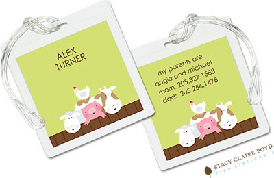 Luggage Tags/ID Tags by Stacy Claire Boyd - Old Macdonald Luggage Tags/ID Tags by Stacy Claire Boyd - Old Macdonald