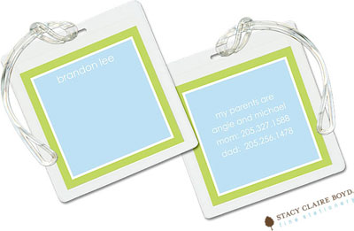 Luggage Tags/ID Tags by Stacy Claire Boyd - Happy Robot Luggage Tags/ID Tags by Stacy Claire Boyd - Happy Robot