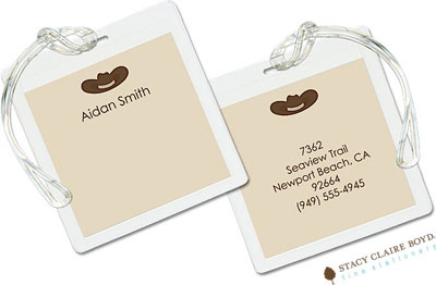 Luggage Tags/ID Tags by Stacy Claire Boyd - Round Em Up Luggage Tags/ID Tags by Stacy Claire Boyd - Round Em Up