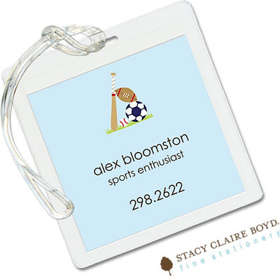 Luggage Tags/ID Tags by Stacy Claire Boyd - Little Sport Luggage Tags/ID Tags by Stacy Claire Boyd - Little Sport