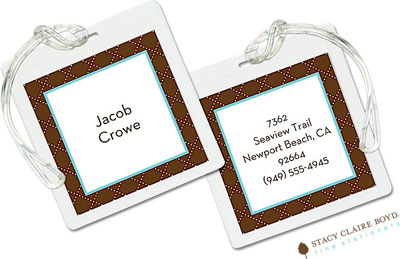 Luggage Tags/ID Tags by Stacy Claire Boyd - Youre Invited Chocolate Luggage Tags/ID Tags by Stacy Claire Boyd - Youre Invited Chocolate