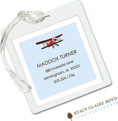 Luggage Tags/ID Tags by Stacy Claire Boyd - High Flyin Fun Luggage Tags/ID Tags by Stacy Claire Boyd - High Flyin Fun